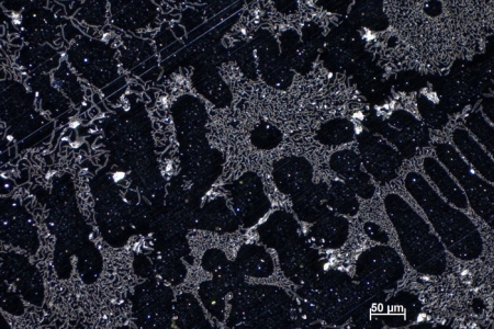 鑄造鋁矽、反射光、暗場